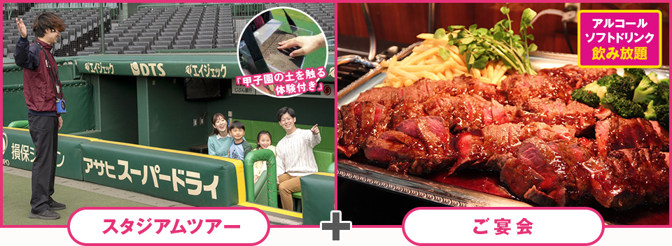 スタジアムツアー(1塁側)＋ご宴会